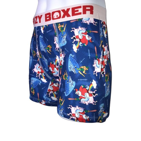 NWT Crazy Boxer 2 Pack Funny Santa Unicorn Whale Christmas Holiday Underwear XL - Picture 4 of 10